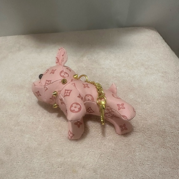 Light Pink French bulldog, purse, charm NWT - Picture 4 of 7